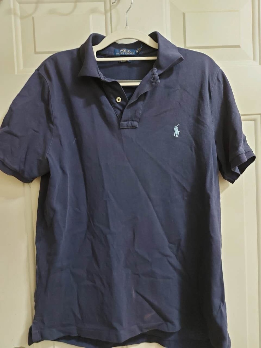 Polo Ralph Lauren navy blue short sleeve polo shirt
